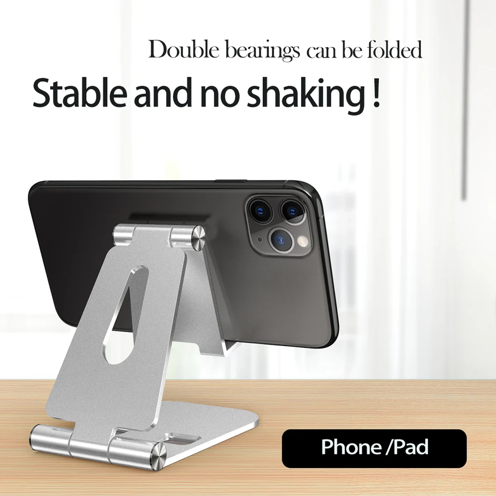 metal phone holder foldable desk tablet stand universal portable for smartphone iphone ipad pad adjustable mini size free global shipping