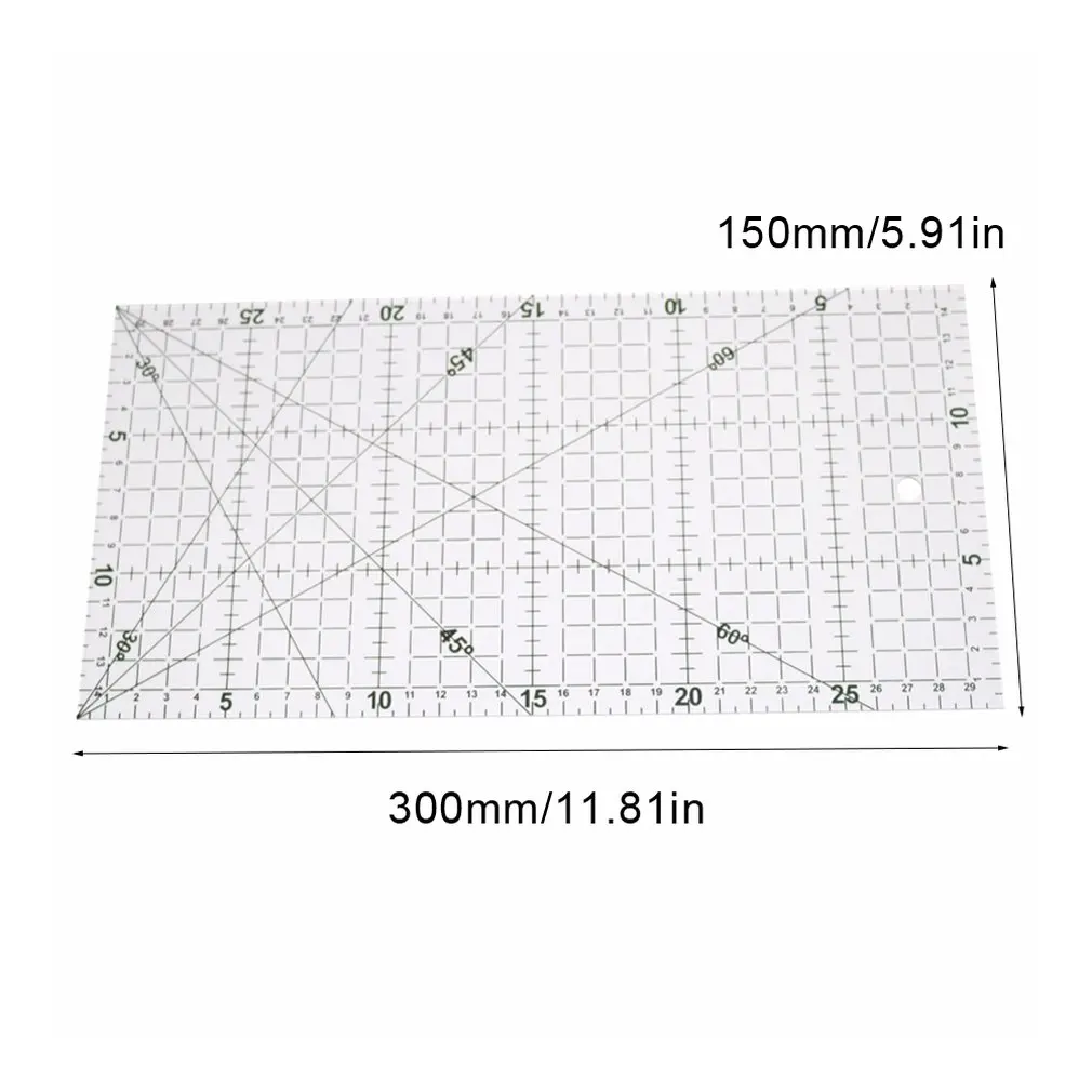 

1 Pc 30x15cm Acrylic Patchwork Aligned Ruler Transparent Drawing Ruler Office & School Sewing Measuring Supplies