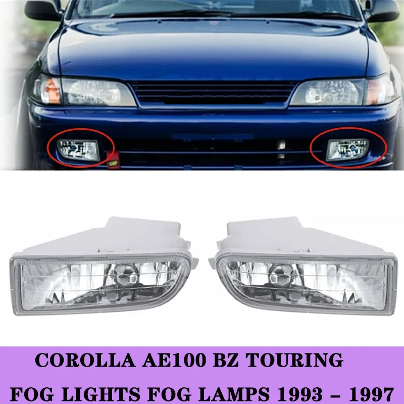 

Front Bumper Fog Lights For COROLLA AE100 BZ TOURING FOG LIGHTS FOG LAMPS 1993 - 1997