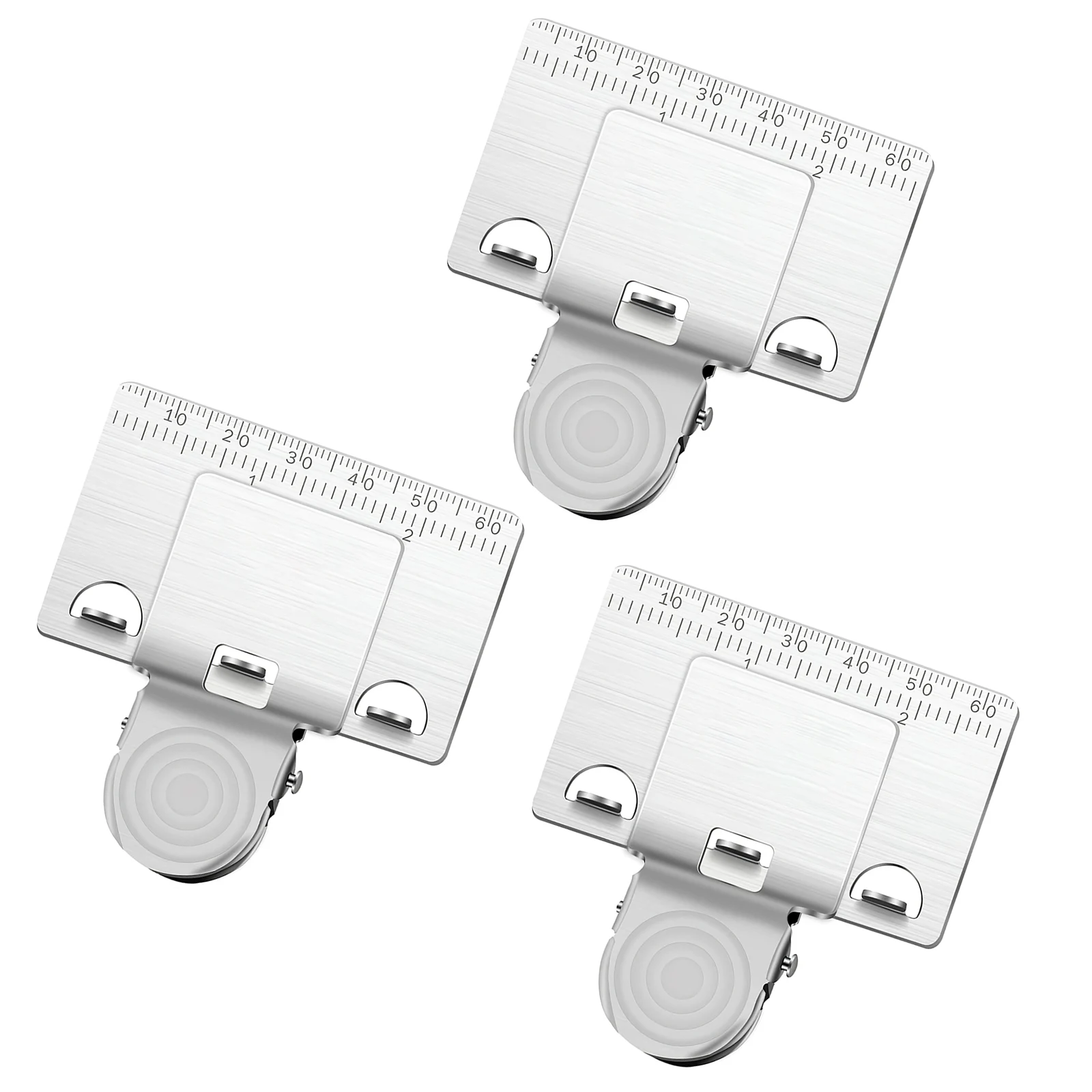 

3pcs TapeMeasure Positioning Clip Stainless Steel Measuring Tape Clips Corner Edge Clamp Precision Tape Aid Measuring Tool