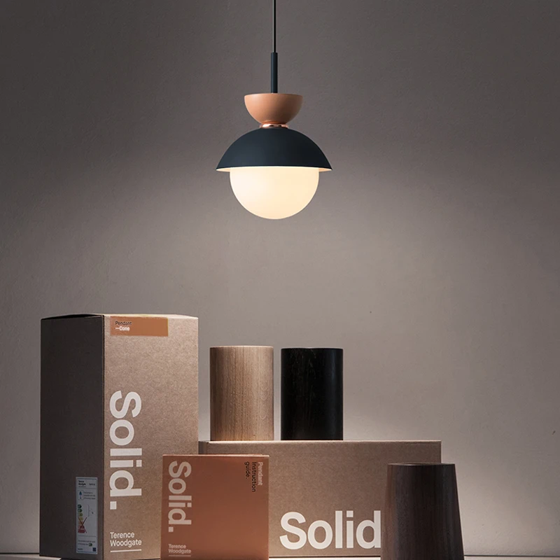 Светодиодный светильник с подвеской в скандинавском стиле Macaron подвесная лампа