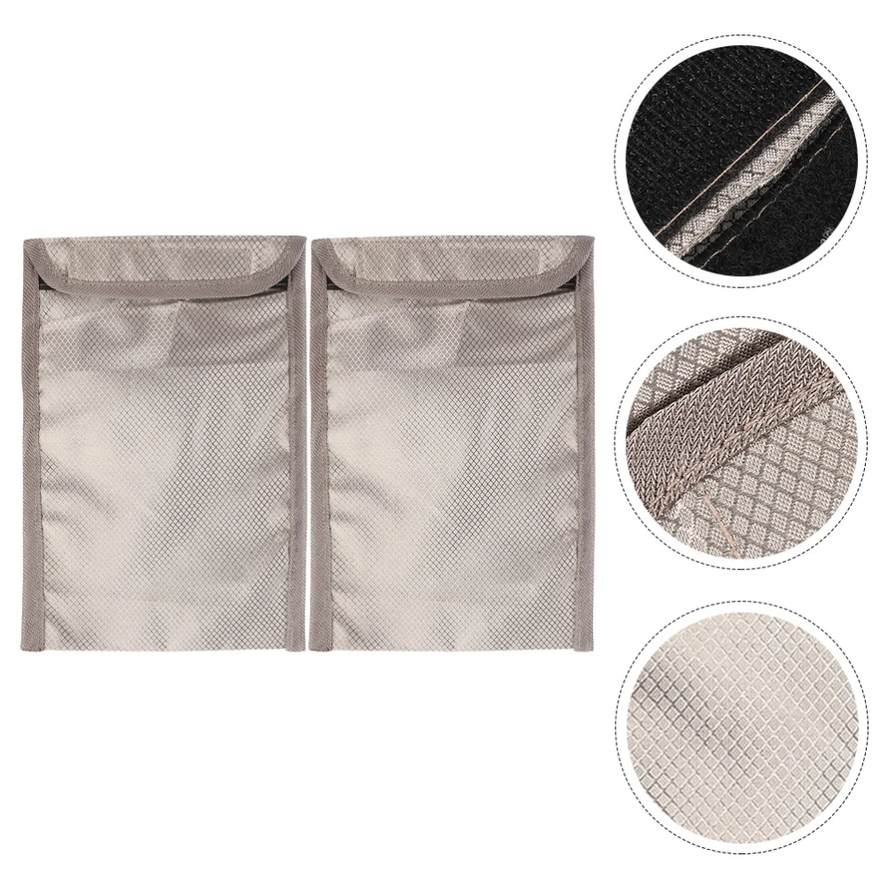 

2pcs Fiber Mobile Phone Signal Blocking Bags Practical Shielding Pouches