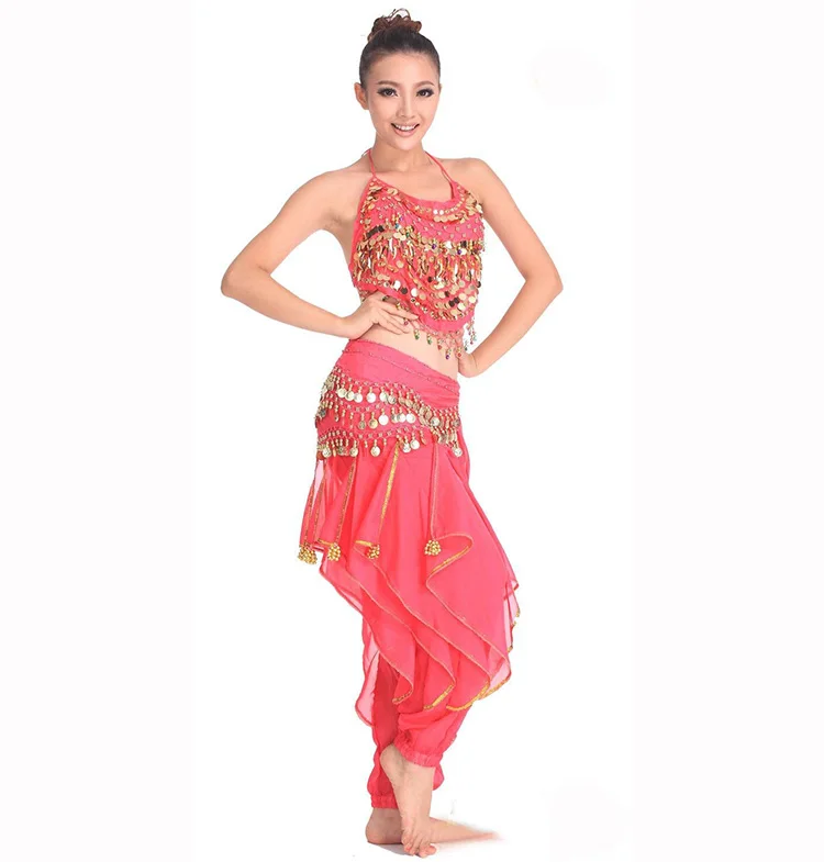 Женский костюм для танца живота из 3 предметов восточных и индийских танцев