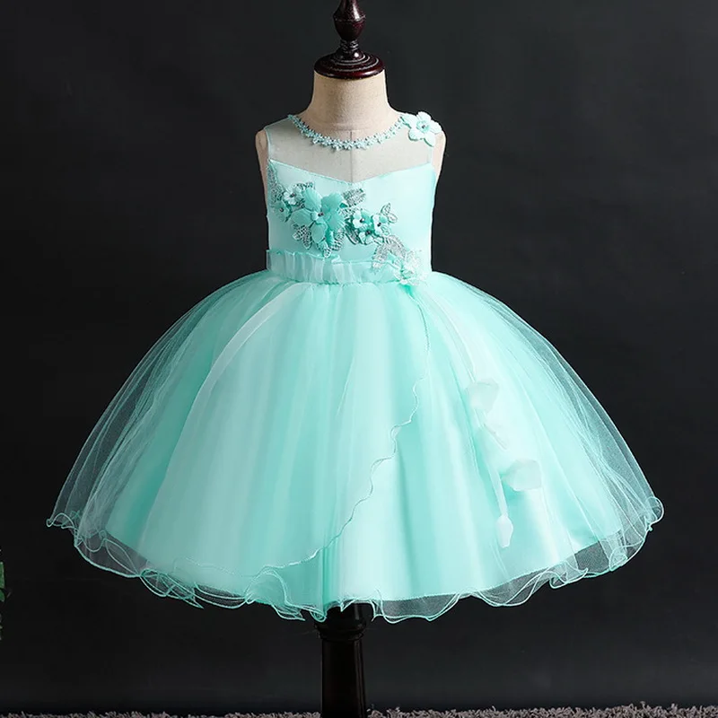 Платье на день рождения для маленьких девочек детское платье принцессы костюм с