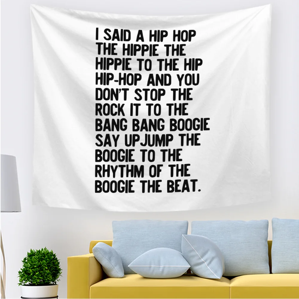 

wall decor tapestry inspiration words wall carpet drop shipping bedroom decoration tapiz pared tela