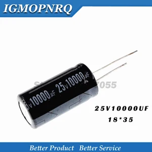 5 шт. 25V10000UF 18*35 мм 10000 мкФ 25V 18x35 25v10000 18*35 электролитические конденсаторы DIP