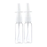 2pcs 10ml20ml30ml white empty plastic nasal spray bottles pump sprayer mist nose spray refillable bottling packaging