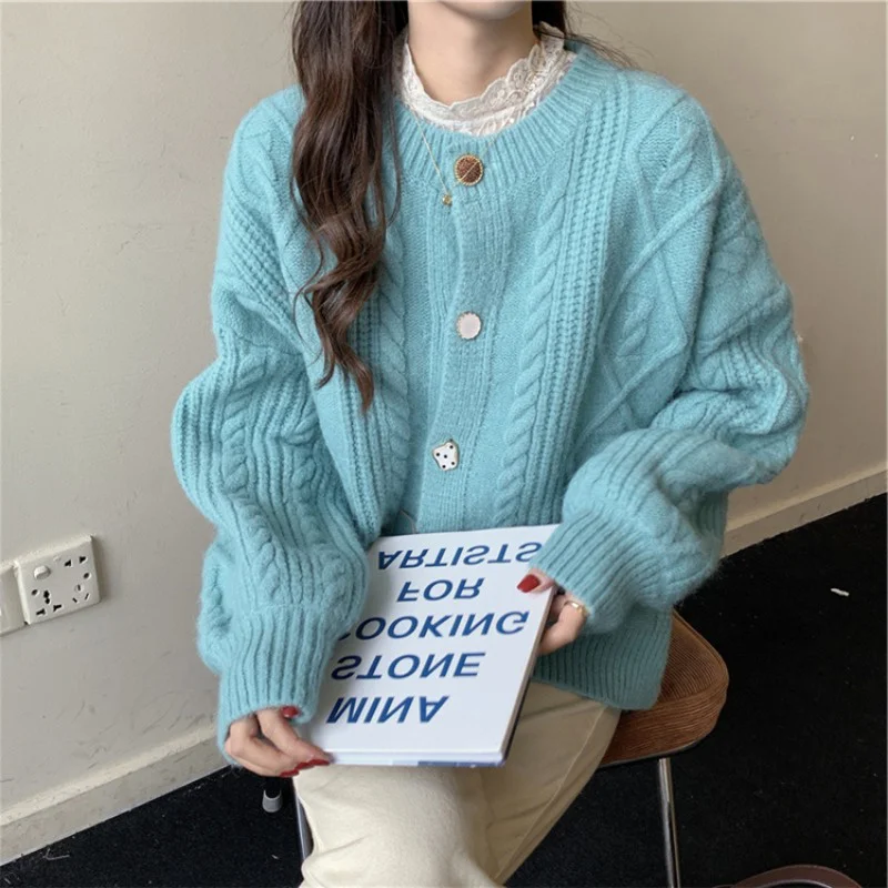 

Свитер женский осенний трикотажный, теплый, однотонный