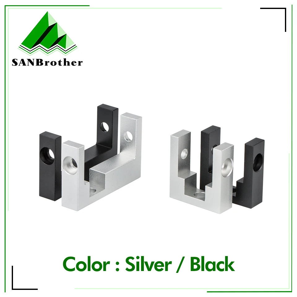 3D printer parts 2020 profile fixed block , MGN12 linear guide fixed block , slver high quality