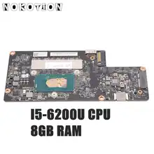 NOKOTION BYG40 NM-A411 MAIN BOARD For Lenovo IdeaPad Yoga 900-13ISK Laptop Motherboard I5-6200U CPU 8GB RAM FRU:5B20K48468