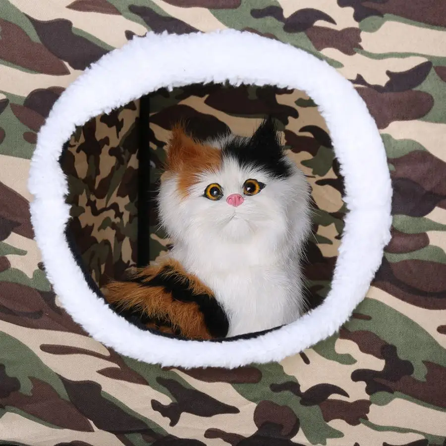 3 слоя кошачий домик котенок восхождение Когтеточка для кошек Pet играть спальный домик с камуфляжным принтом кошки котенок Когтеточка для кошек