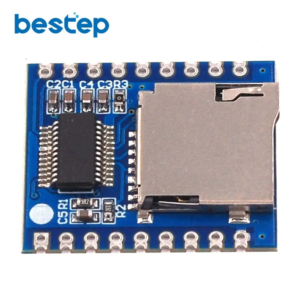 Голосовой модуль управления последовательным портом MCU IO контроль SD/TF карта MP3