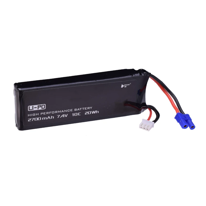 Original 7.4V 2700mAh 10C Rechargeable Battery 7.4 v 2700 mah H501S For Hubsan X4 RC Quadcopter Spare Parts | Игрушки и хобби