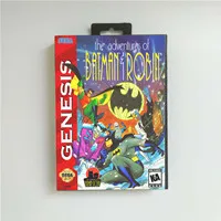 Приключения Batmans & Robin крышка США с розничной коробкой 16 бит MD игровая карта для Sega