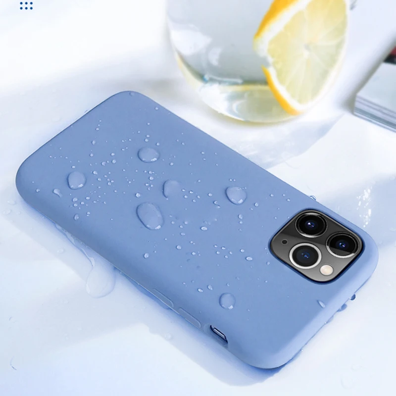 Мягкий гелевый резиновый жидкий силиконовый чехол для телефона для iPhone 11 Pro X XS MAX XR 8 7 Plus 6s 6Plus задняя крышка полный защитный чехол