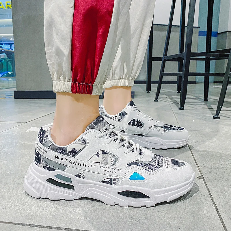 

Men Running Shoes Trend Breathable Sneakers for Men Comfortable Non-slip Sports Fitness Leisure Walking Shoes Zapatillas Hombre