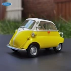 WELLY 1:18 BMW Isetta желтый автомобильный брелок для автомобильных ключей, имитационная модель автомобиля украшение для дома подарок игрушка Литье под давлением модель игрушка для мальчиков