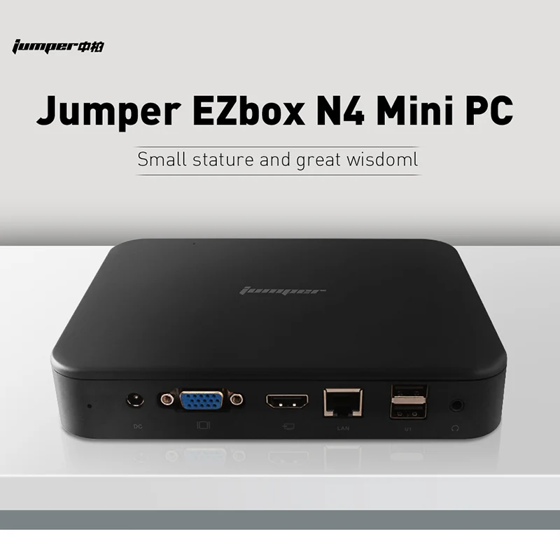 Мини ПК Jumper Ezbox N4 Intel Gemini Lake N4100 4 Гб ОЗУ 64 ПЗУ 2 ГГц/5 ГГц Wi Fi Windows 10 мини с поддержкой