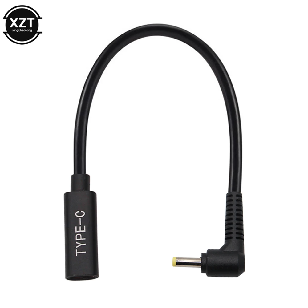 Кабель адаптер с USB 3 1 Type C на DC 4 0*1 7 зарядный кабель для Lenovo Asus BenQ зарядное