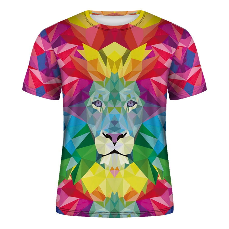 

2021 Wolf Printed T-Shirts Men 3D T-Shirts Tee Short Sleeve Fashion sports Round Neck Tshirt Fashion Casual Brand