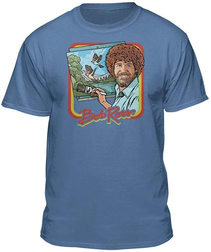 Футболка Боб Росс в ретро стиле 100% аутентичная графическая футболка для мужчин и