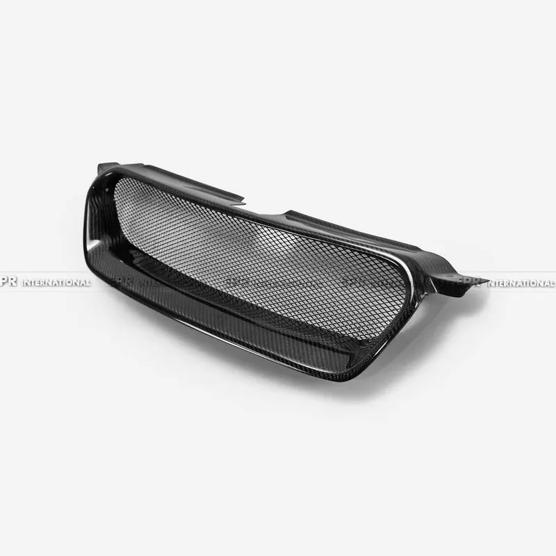 Для SUBARU Legacy углеродное волокно передняя решетка отделка 2007-2008 Корпус Комплект глянцевый углеродный передний гриль тюнинг для Legacy Racing