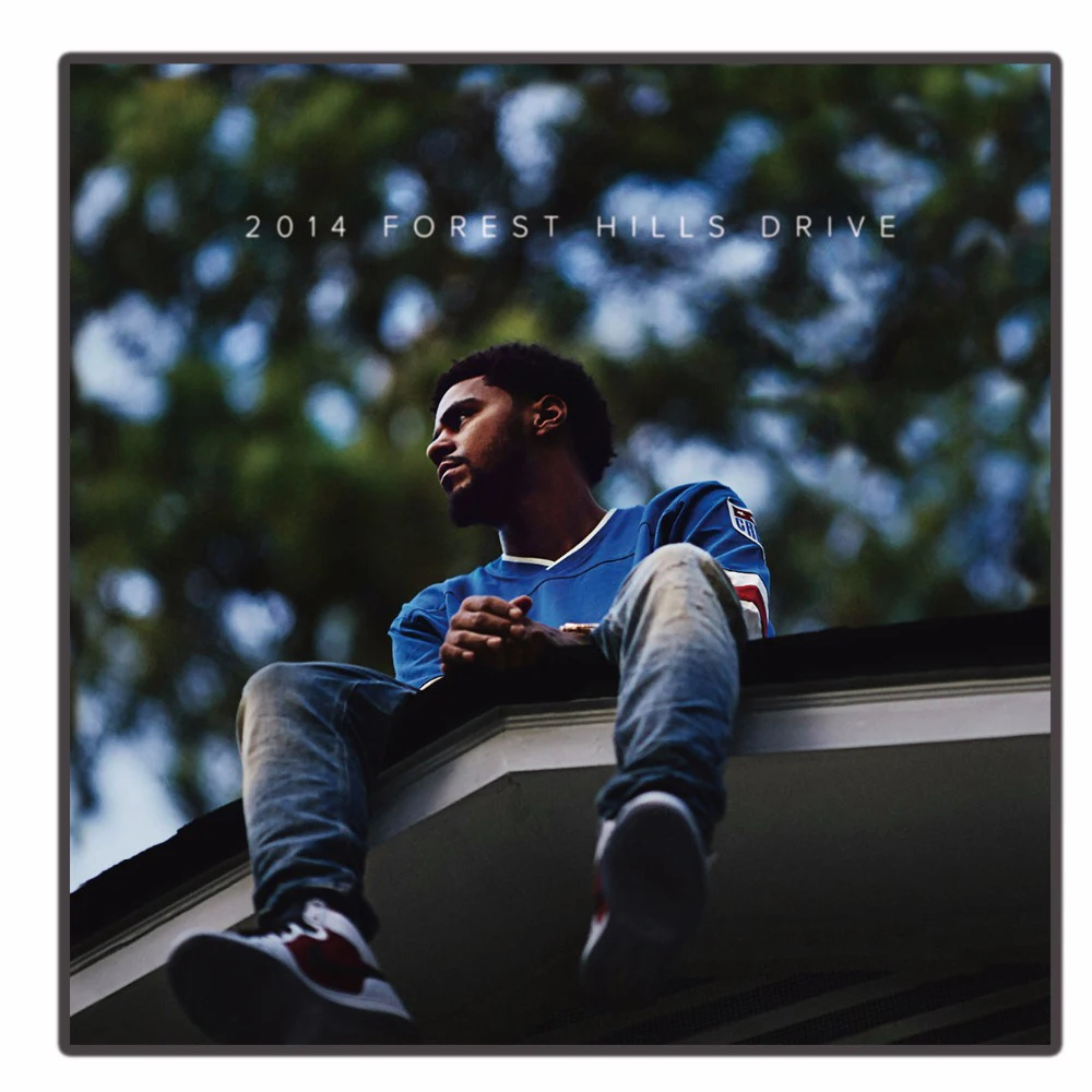 Чехол для альбома J Cole 2014 Forest Hills Drive музыкальное искусство Шелковый постер