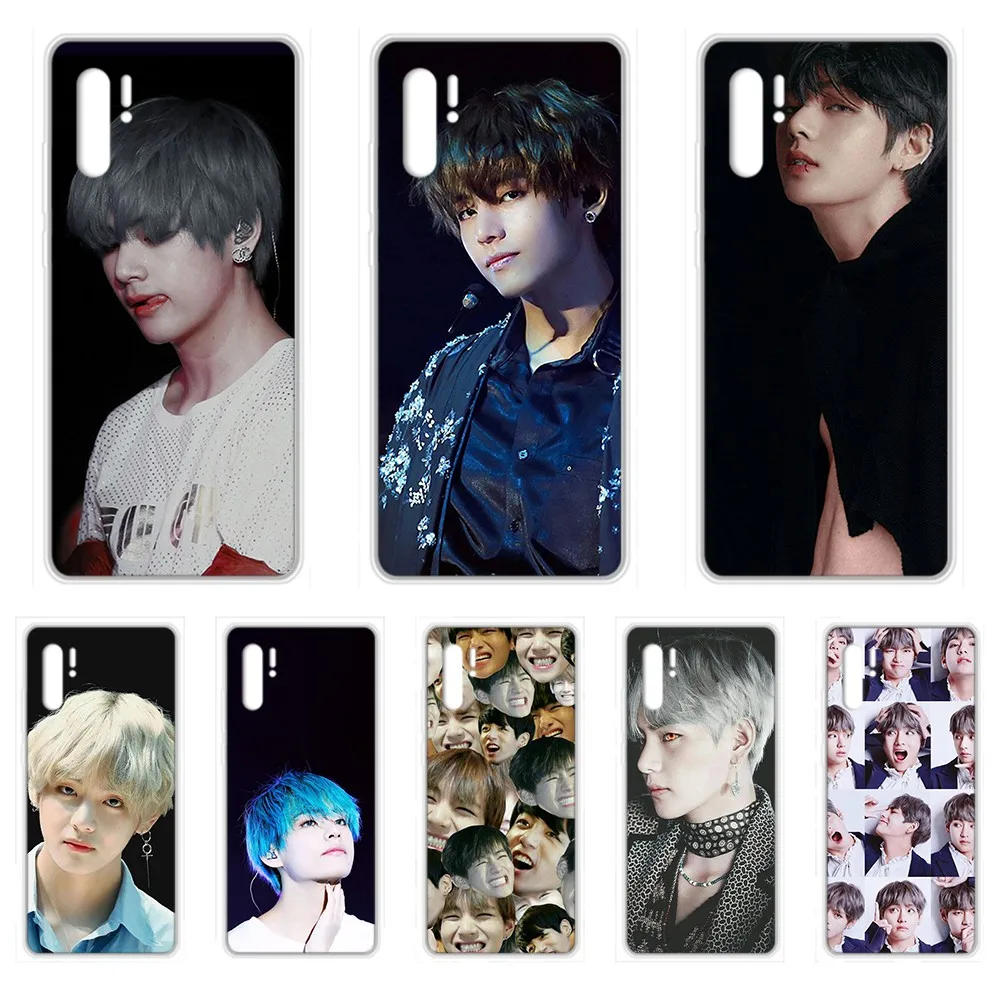 Корейский Прозрачный чехол для телефона KPOP Hip Hop Kim Tae Hyung HUAWEI nove 5t p 8 9 10 p20 P30 p40 P pro Smart