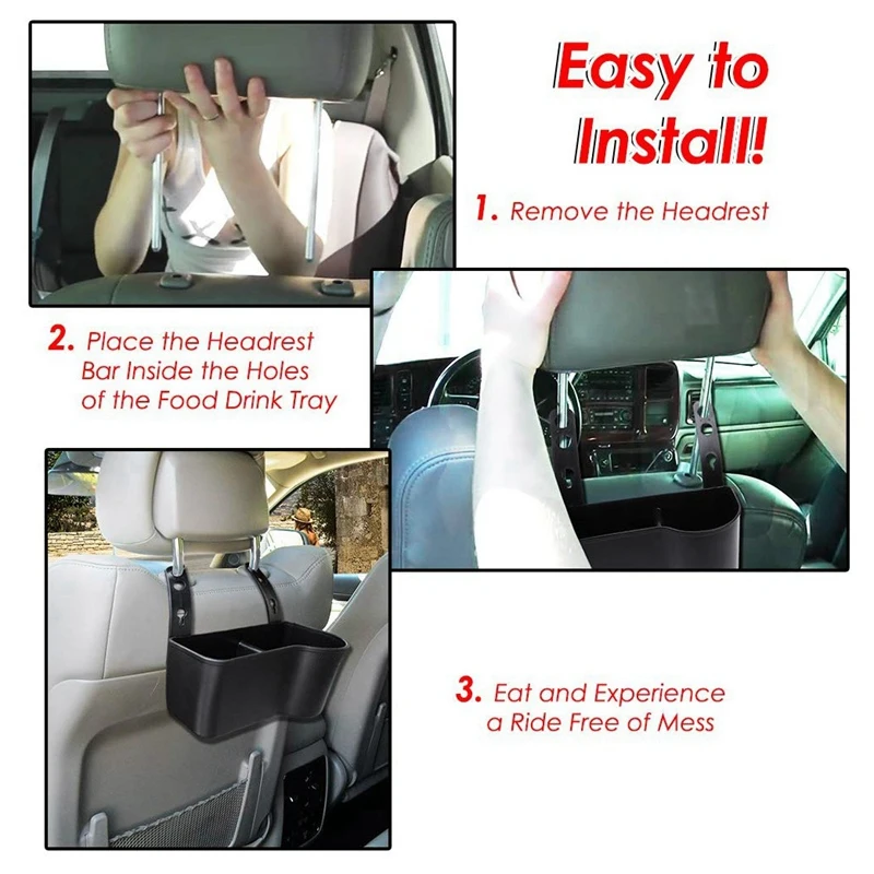 Удобный прочный Автомобильный подголовник для удаления напитков продуктов