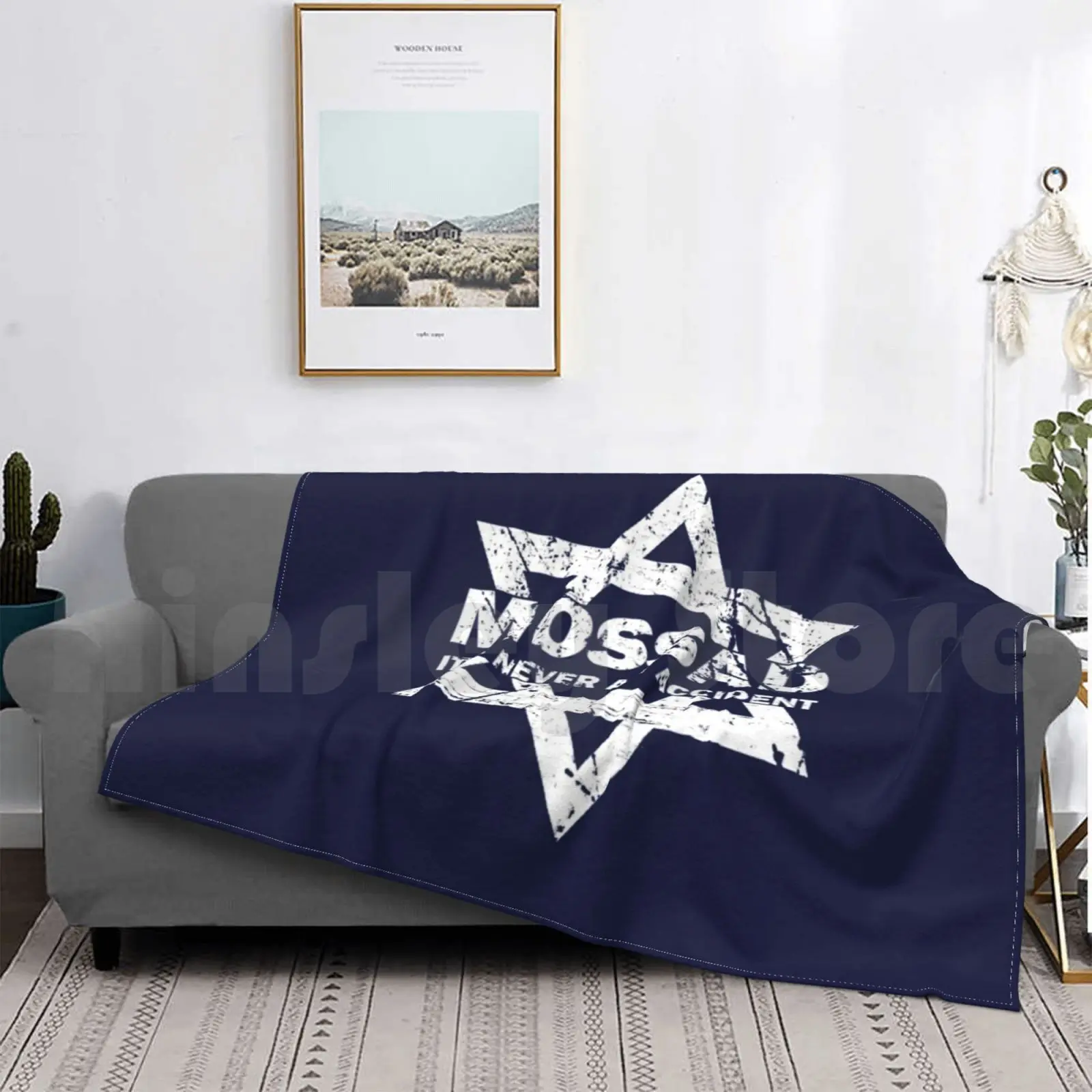 

Mossad спецопераций из Израиля, это никогда не несчастный случай, одеяло, модный персонализированный Mossad Its