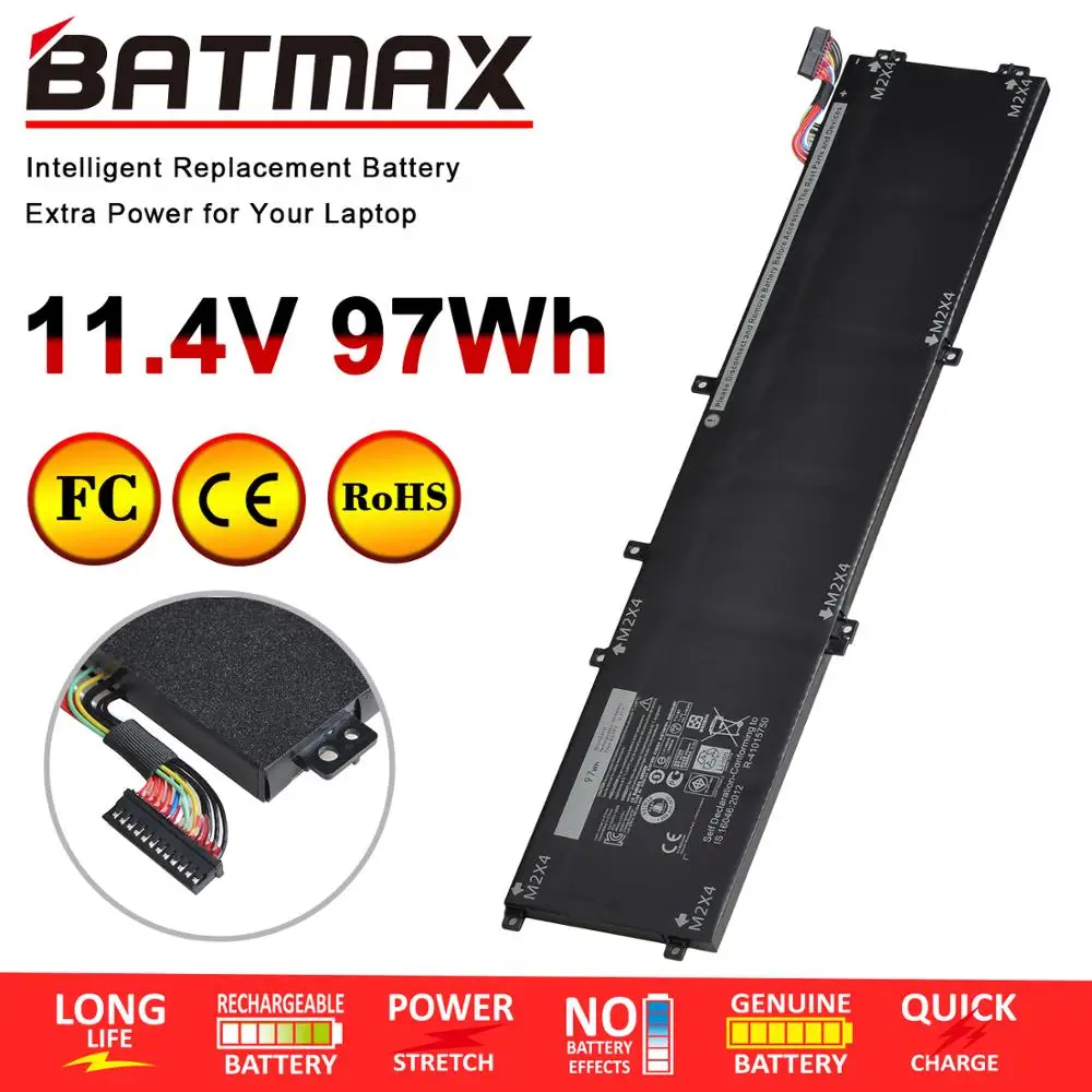 Аккумулятор Batmax 6GTPY для ноутбуков Dell 5510 XPS 15 9550 9560 5XJ28 Precision 5520 M5510 M5520 | Компьютеры и