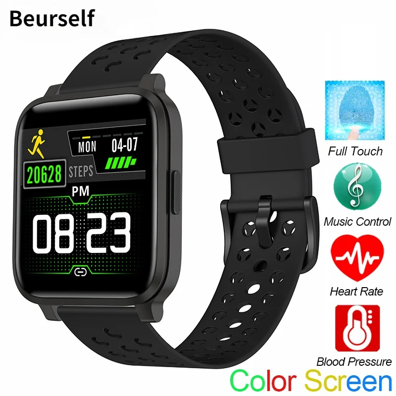 

Smart Watch X3C Heart Rate Blood Pressure Oxygen Fitness Tracker Bracelet Android IOS Music Sports Touch Color Screen Men Women