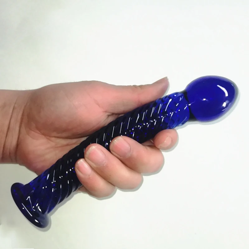 Анальный стеклянный фаллоимитатор интимные игрушки для женщин пенис