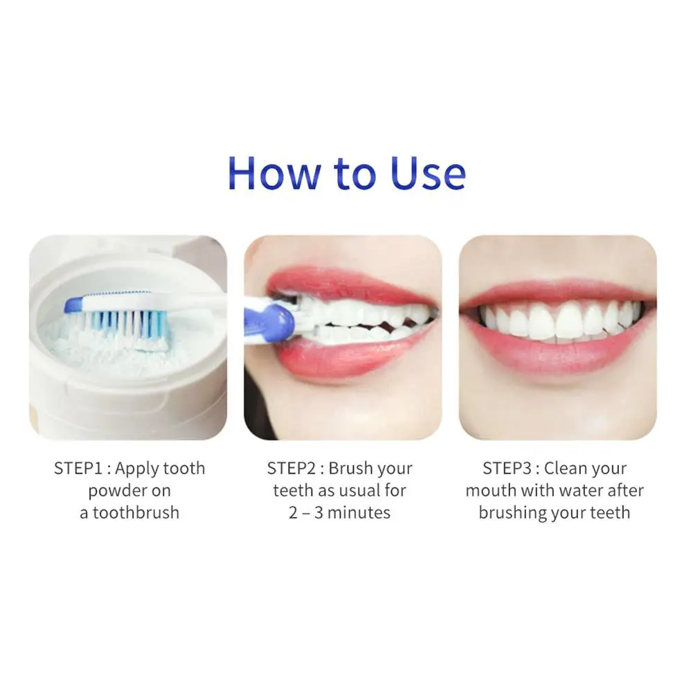 Порошок для отбеливания зубов с натуральным жемчугом порошок удаления пятен