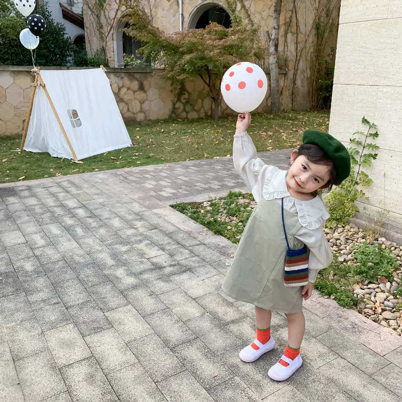 Милые вельветовые Комбинезоны для маленьких девочек весна 2020 Повседневная