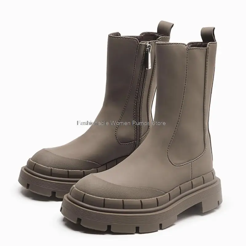 

Designer Brand Women Boots BV Thick Bottom Chelsea Boots Woman Ankle Short Boots Female Autumn Winter Shoes 2021 New Ladies Shoe