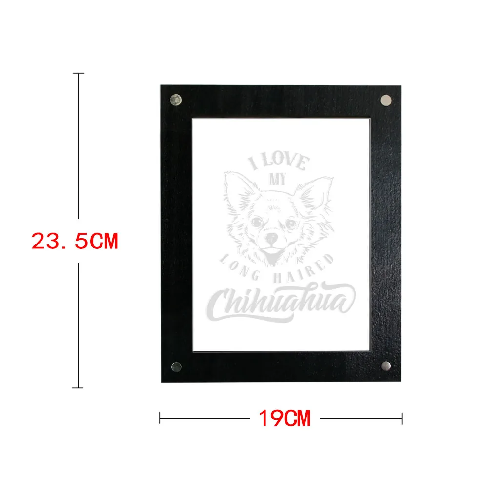 Я люблю свою длинношерстную собака чихуахуа персонализированная светодиодная