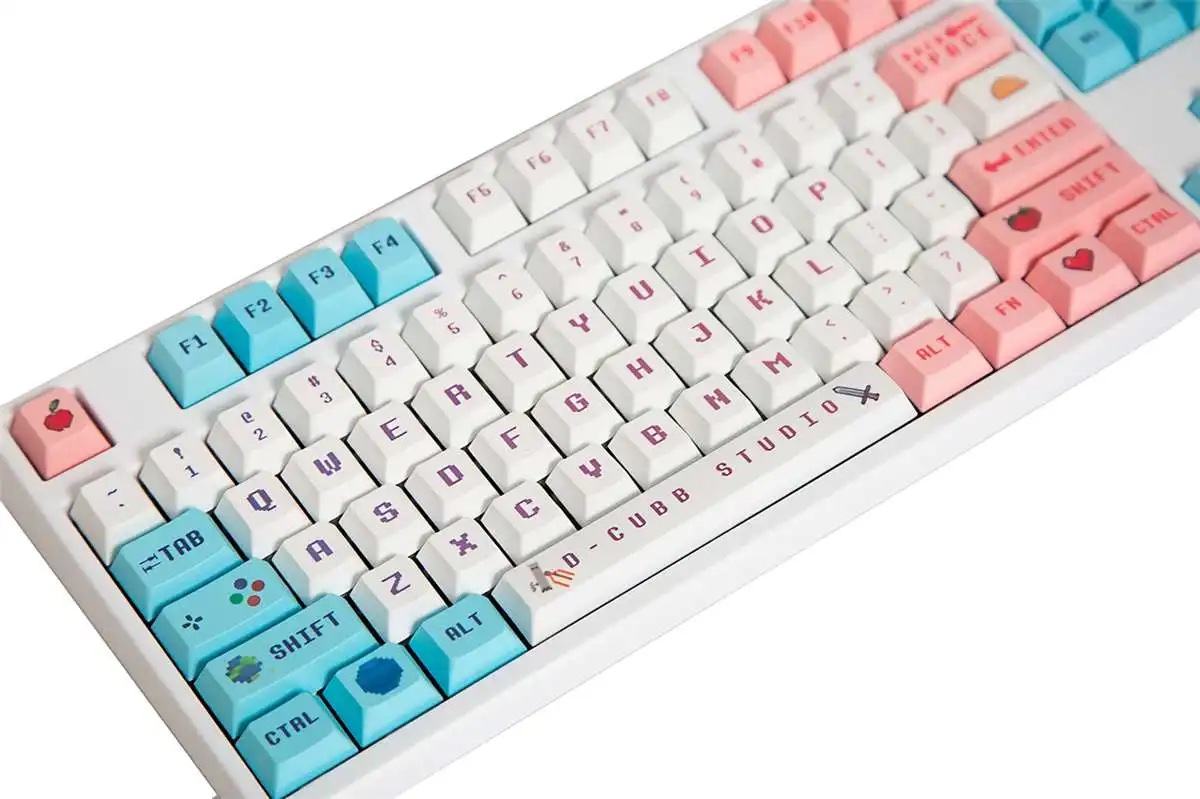 

143 Keys Pixel Wars Keycap Set Cherry Profile PBT Sublimation Keycaps for Mechanical Keyboards
