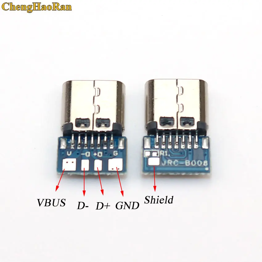 ChengHaoRan 20 100 шт. разъем USB 3 1 типа C 14 контактный гнездовой сквозные отверстия