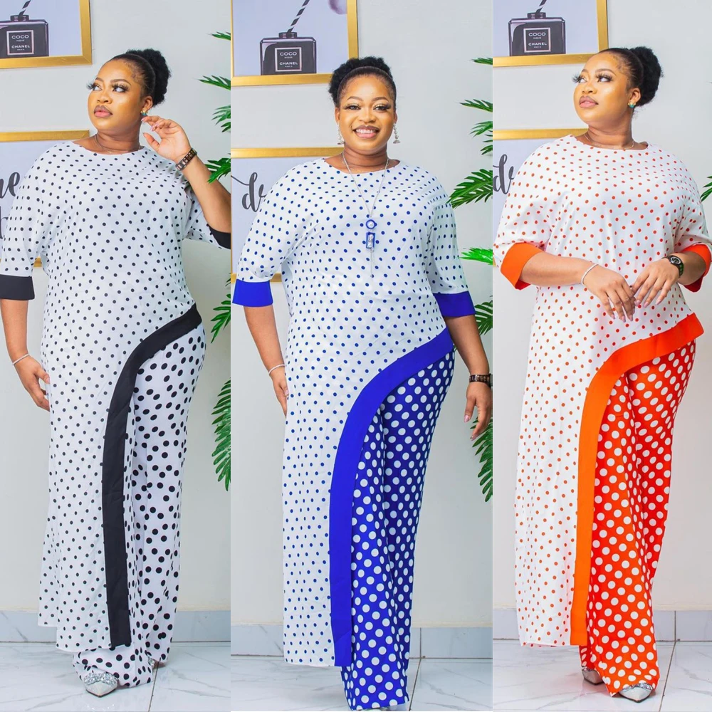 Африканская одежда из двух предметов 2021 Дашики модные платья с принтом костюм