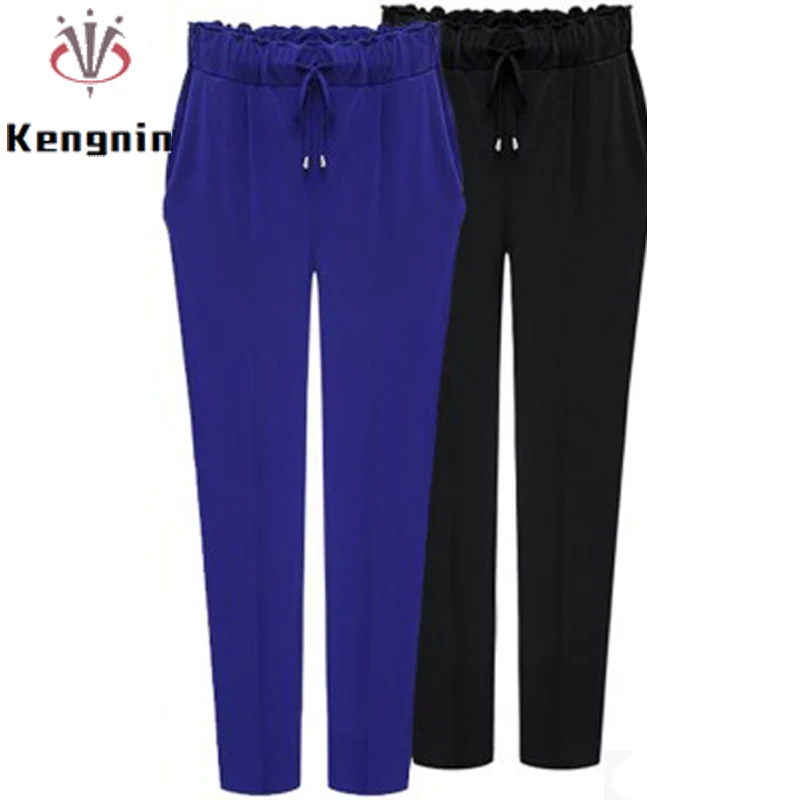 Весна-Осень 2021 повседневные свободные эластичные женские шаровары в европейском