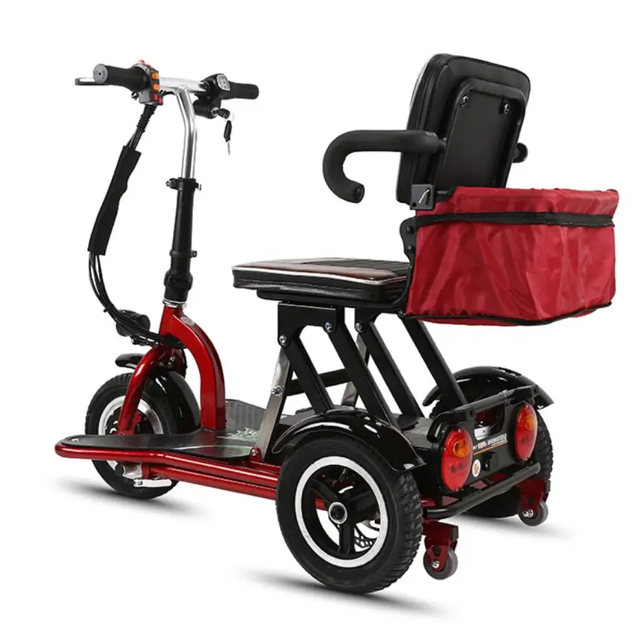 Бесплатная доставка трехколесный легкий складной Электрический мобильный