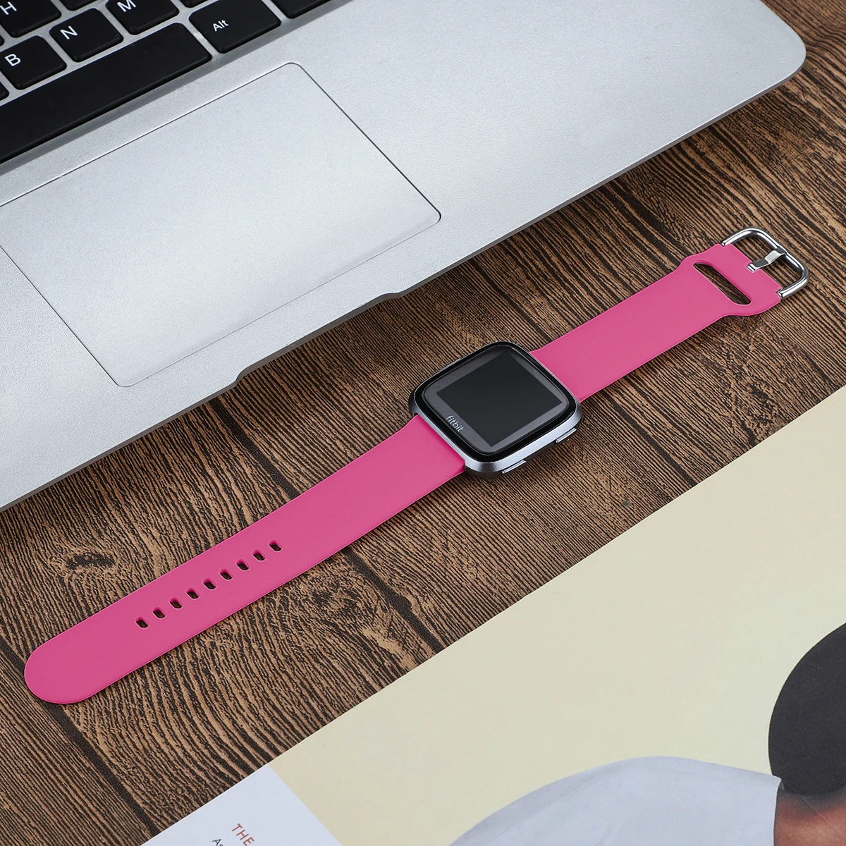 Замена Fitbit versa, ремешок Ремешок силиконовый браслет из дышащего материала, сменный спортивный ремешок для Fitbit часы Versa 61017