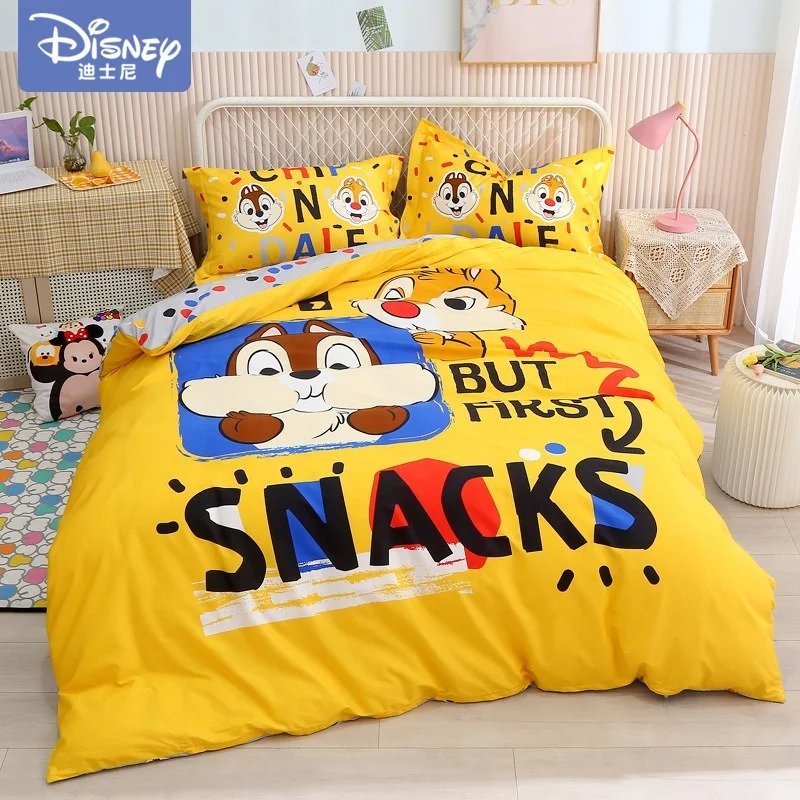 Disney Chip''n'' Dale Cotton Bedding set Cartoon children bed home textile sheet quilt cover dormitory set 1.5/1.8m universal