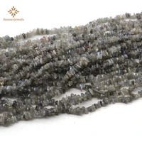 5 8mm 30inches wholesale natural crystal gray labradorite moonstone gravel rock quartz chip beads crystals stones
