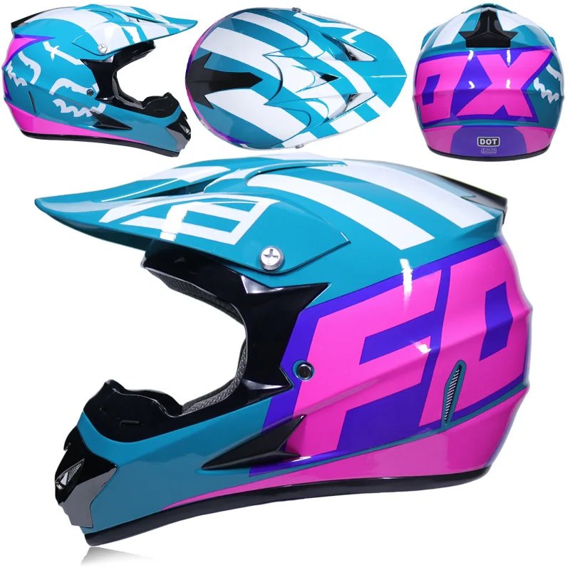 Гоночный Кроссовый мотоциклетный шлем DOT Casque Moto Capacete Moto Casco бездорожье полное лицо винтажный Кроссовый шлем для женщин 3 подарка