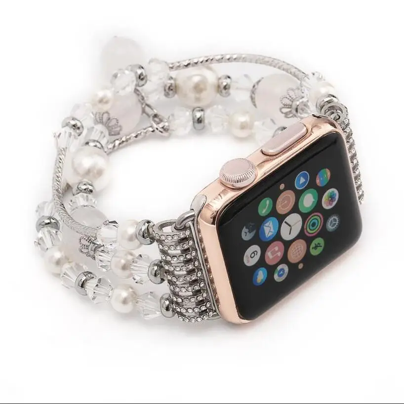 Модная женская Агат серии версия 1 2 3 Ремешок Браслет для наручных часов Apple Watch