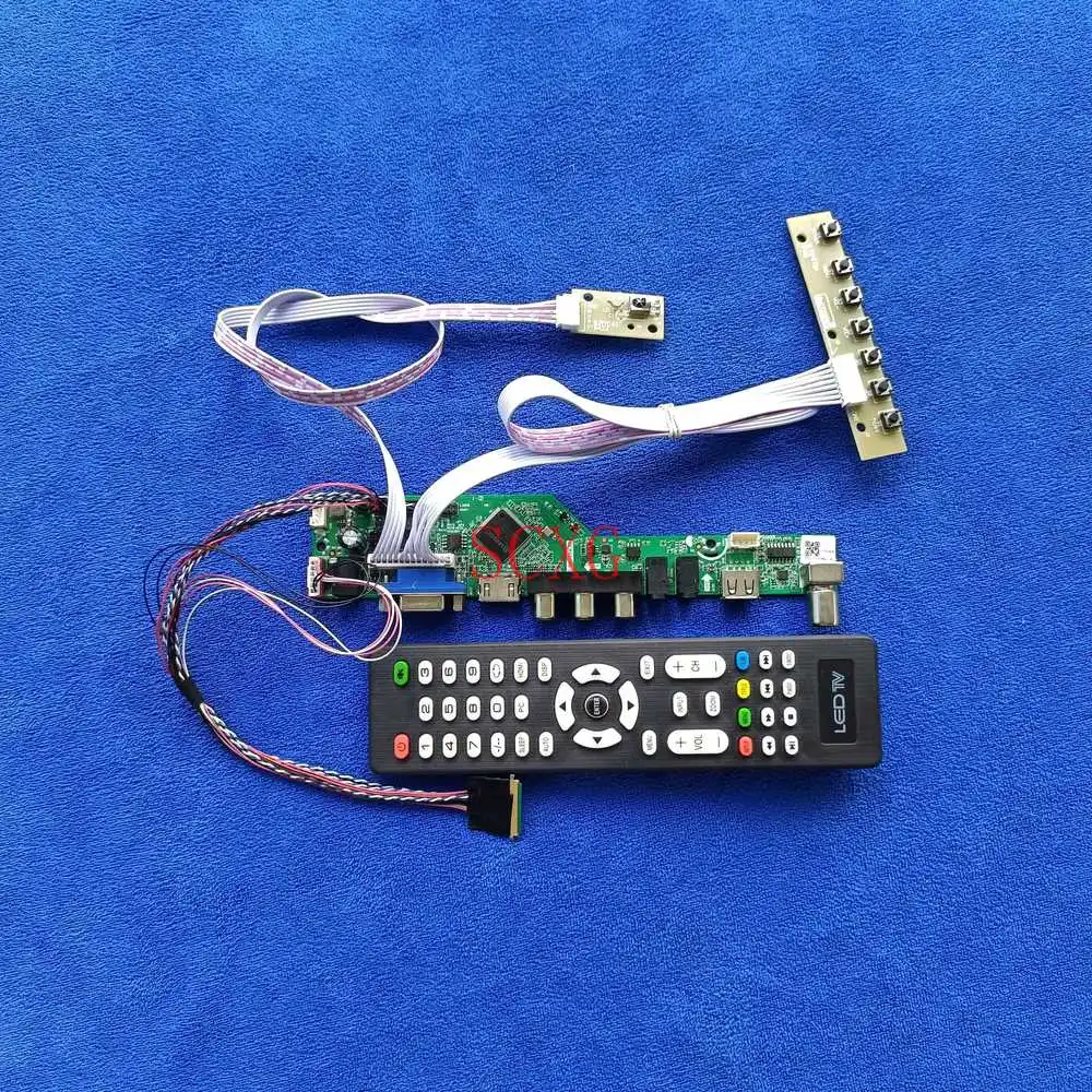 40-контактная плата привода LVDS для экрана совместимая с HDMI USB AV VGA Kit подходит