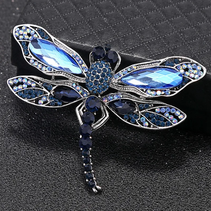 Karopel Fashion Vintage Dragonfly Brooches For Women Insect Brooch Pins Dress Coat Accessories Cute Jewelry Gift