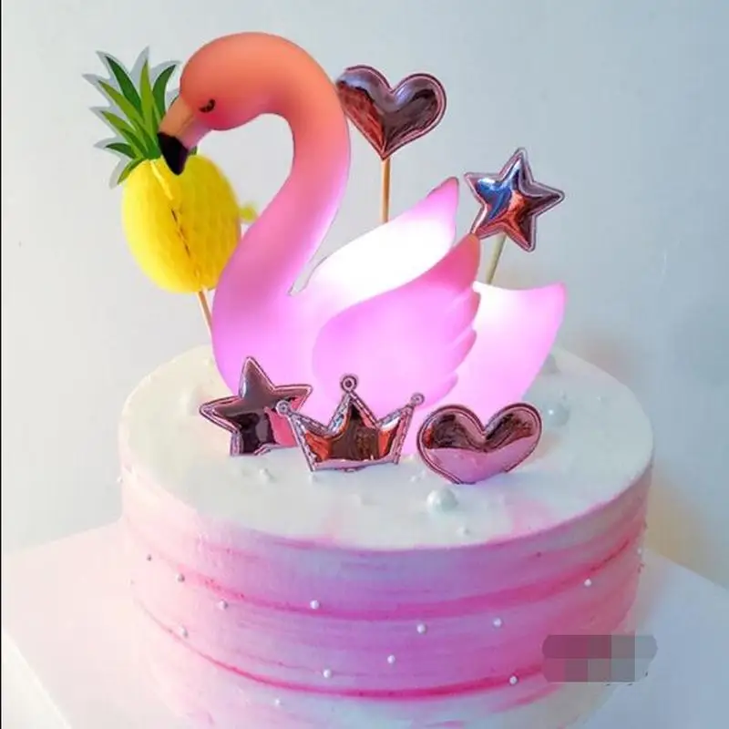 Горячая Распродажа новинка 2021 украшение для торта на день рождения с лампой
